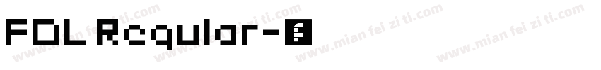 FDL Regular字体转换